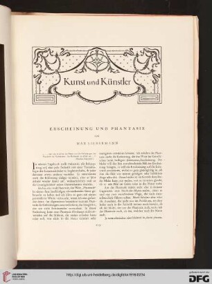 Erscheinung und Phantasie