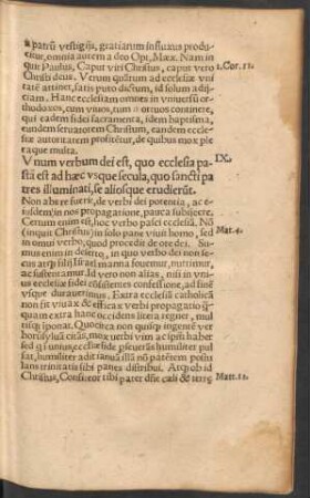 IX. Unum verbum dei est ...