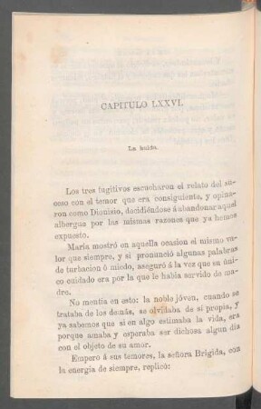 Capítulo LXXVI. - La huida.