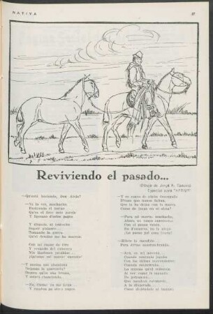 Reviviendo el pasado... : (Dibujo de Jorge A. Campos)
