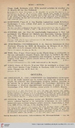 Occulta (No. 498 - 507)