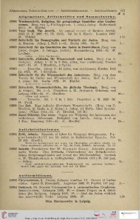 Antisemitismus (Nr. 10993 - 11021)
