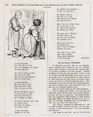 "Stille Fürbitt der Hagerschwoagerin am Namenstag von ihrer Tochter Franzi"