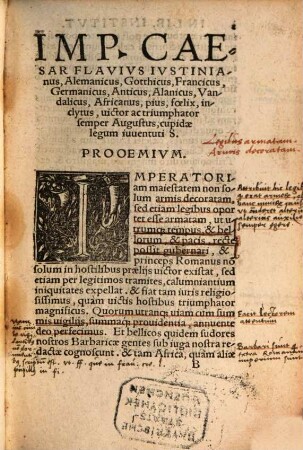 Institutionum seu elementorum iurisprudentiae D. Iustiniani ... Libri quatuor : Item Caii institutionum Libri duo
