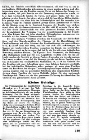 W. Kiesel: Das Wohnungsrecht der Geschiedenen (Hamburger System) [Kleine Beiträge]