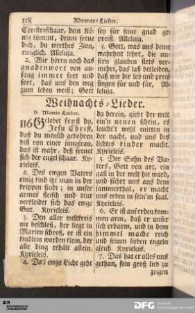 Weihnachts-Lieder.