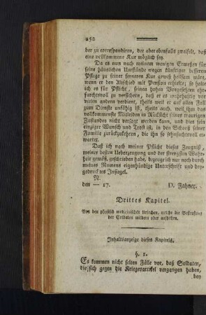 Drittes Kapitel. Von den physisch medicinischen Ursachen, ...