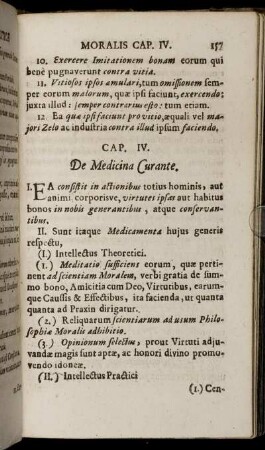 Cap. IV. De Medicina Curante
