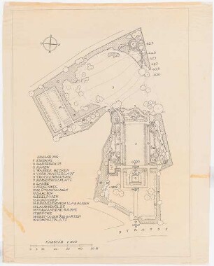 Garten Hultsch, Neukirch: Grundriss 1:200