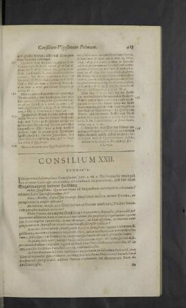 Consilium XXII. - XXIII.