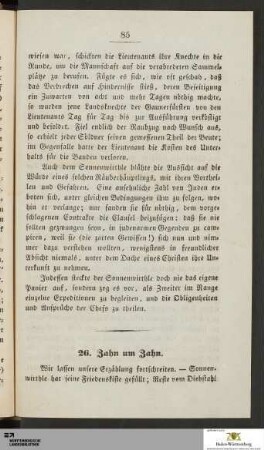 26. Zahn um Zahn