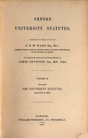 Oxford University Statutes, 2