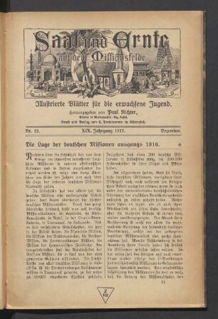 Nr. 12. Dezember 1917