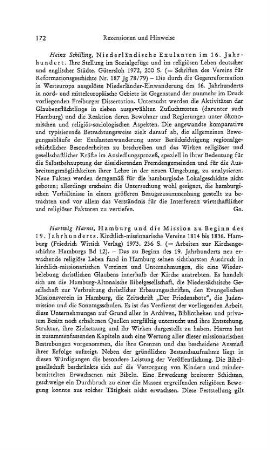 Harms, Hartwig :: Hamburg und die Mission zu Beginn des 19. Jahrhunderts, kirchlich-missionarische Vereine 1814 bis 1836, (Arbeiten zur Kirchengeschichte Hamburgs, 12) : Hamburg, Wittich, 1973