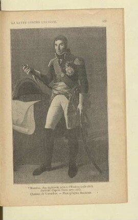 Masséna, duc de Rivoli, prince d'Essling (1756-1817). Portrait d'après Gros (1771 - 1835). Château de Versailles. - Photographie Hachette