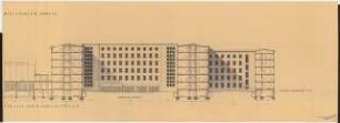 Reichsluftfahrtministerium, Berlin: Ansicht/Schnitt Hauptbau 1:100