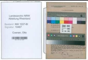 Entnazifizierung Otto Coenen , geb. 16.08.1894 (Gastwirt)