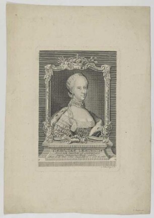Bildnis der Carolina Mathilda, Regina Dania et Norwegia