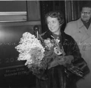 Die französische Schauspielerin Danielle Darrieux in Berlin