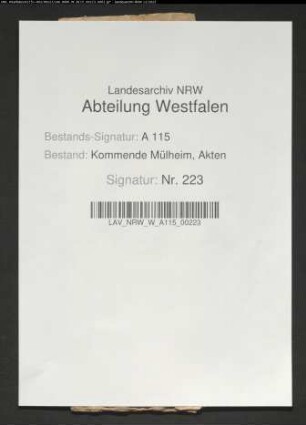 "Verzeichnis der Zehntländereien zu Waldhausen".