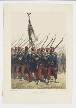 Le drapeau du dix-septième léger