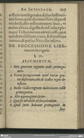 De Successione Liberorum in regnis. §. 10