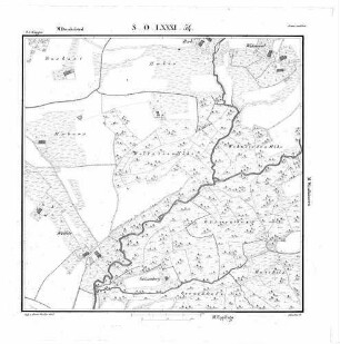 Kartenblatt SO LXXXI 54 Stand 1826