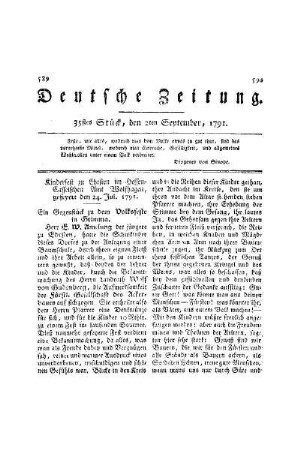 Kinderfest zu Ehrsten im Hessen-Casselschen Amt Wolfshagen, gefeyert den 24. Jul. 1791
