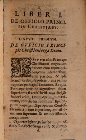 De Officio Principis Christiani : Libri Tres