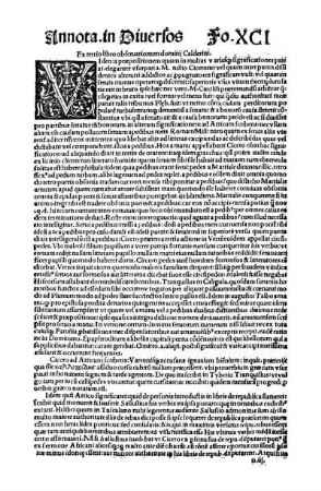 Ex tertio libro observationum domitii Calderini.