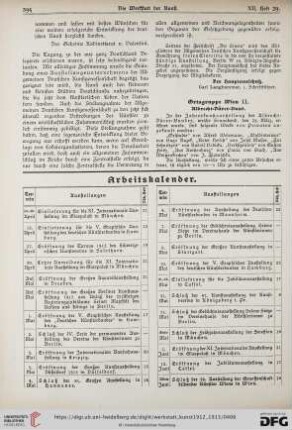 Arbeitskalender