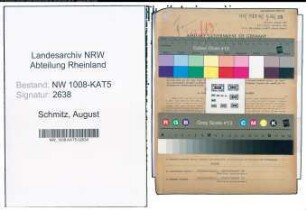 Entnazifizierung August Schmitz , geb. 23.05.1911 (Sekretaer)