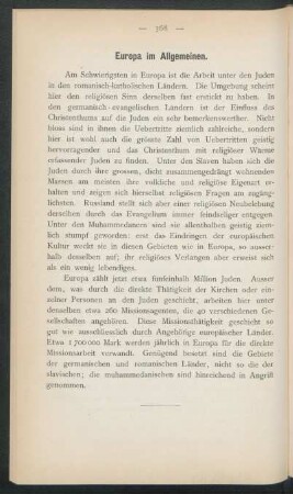 Europa im Allgemeinen.