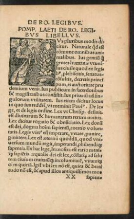 Pomp. Laeti De Ro. Legibus Libellus.