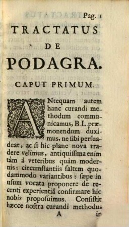 Tractatus novus ... de furia Podagrae mitigata