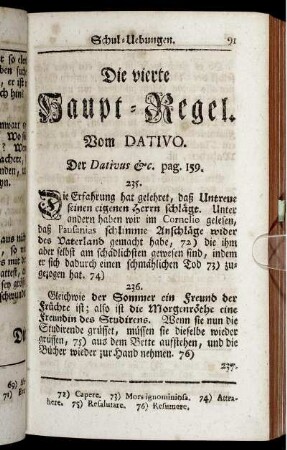 Die vierte Haupt-Regel. Vom Dativo.