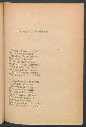 El asesinato de Alvares