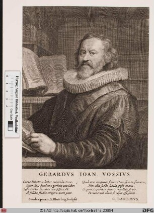 Bildnis Gerardus Joannis Vossius (eig. Gerrit Jansz. Vos)