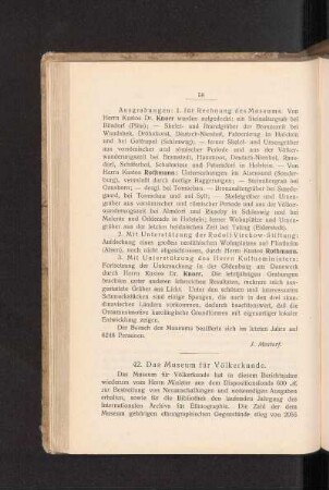 42. Das Museum für Völkerkunde.