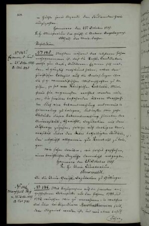 Anordnung zur Zusendung eines Gutachtens des Prorektors und des Senats über die Vergabe des Stipendiums Marschalikanum.
