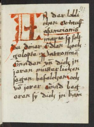 Betrachtung der sieben Freuden Maria Magdalenas