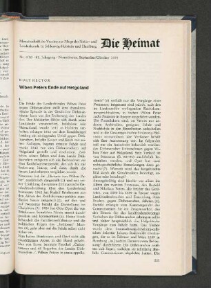 Nr. 9/10. 81. Jahrgang, Neumünster, September/Oktober 1974.