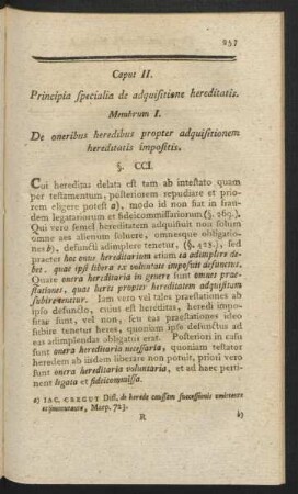 Caput II. Principia specialia de adquisitione hereditatis.