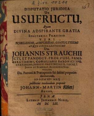 De usufructu