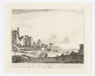 Überreste des Friedenstempels, der von den Kaisern Vespasian und Titus errichtet wurde