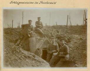 Foto der Lichtsignalstation im "Priesterwald"