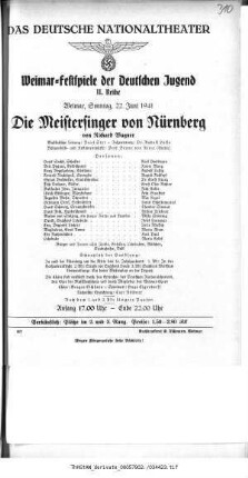 Die Meistersinger von Nürnberg