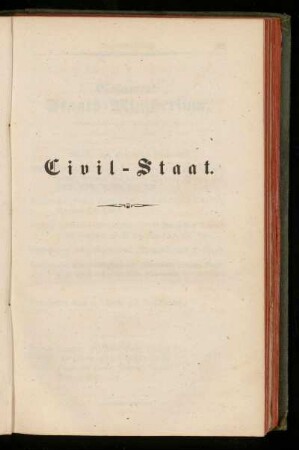 Civil=Staat.