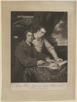 Doppelbildnis des James Paine und seines Sohnes James Paine Jun.