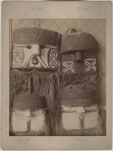 Masks collected by Karl von den Steinen during the 2nd Xingu Expedition